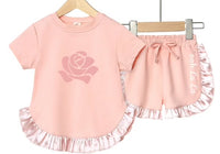 The Signature Rose Ruffle Short and T-Shirt Set
