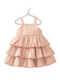 Pearly Bow Tiered Party Dress