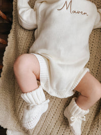 The Knit Booties - Cloud