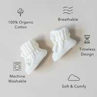 The Knit Booties - Cloud