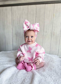Flutter Knit Bow Headband