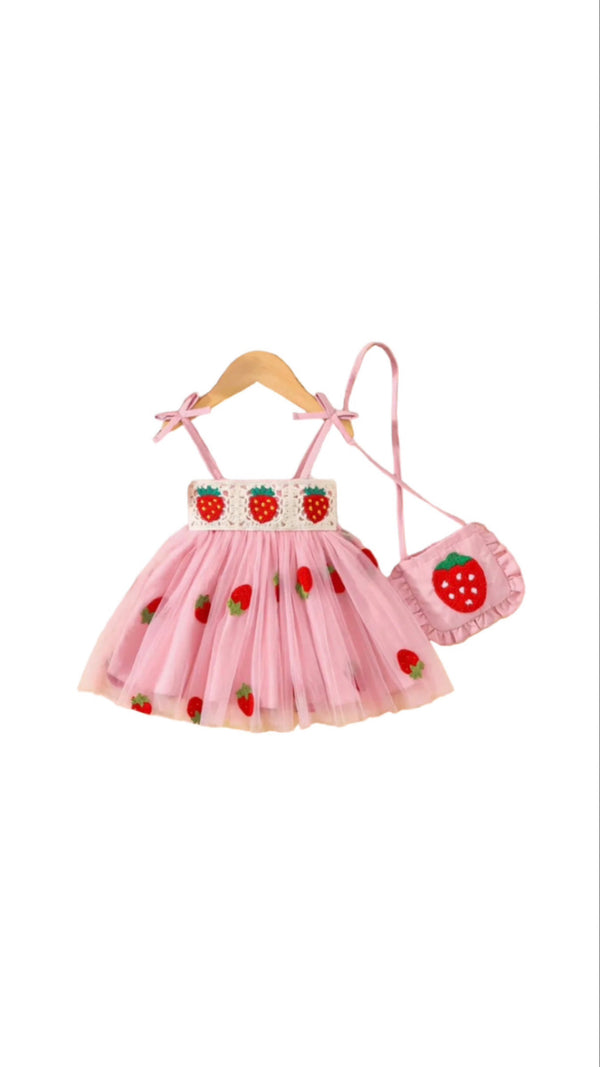 Berry Bloom Tulle Dress