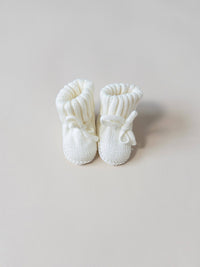 The Knit Booties - Cloud