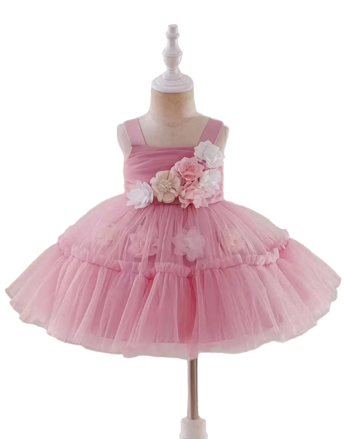 Baby Blush Blossom Tulle Dress