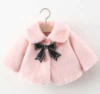 The Teddy-Bow Faux Fur Poncho