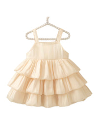 Pearly Bow Tiered Party Dress