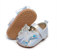 The Butterfly Wings Glitter Crib Shoe
