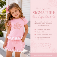 The Signature Rose Ruffle Short and T-Shirt Set