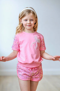 Sparkle Sport Set ~ Pink Bow