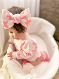 Flutter Knit Bow Headband
