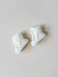 The Knit Booties - Cloud