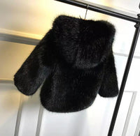The Luxe Zip- Up Faux Fur Jacket
