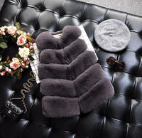 The Mini Long Faux Fur Vest
