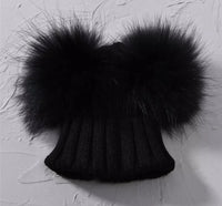 The Double Pom Real Fur Toques