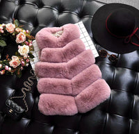 The Mini Long Faux Fur Vest