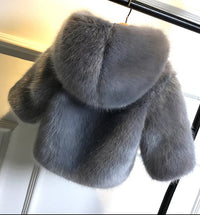The Luxe Zip- Up Faux Fur Jacket