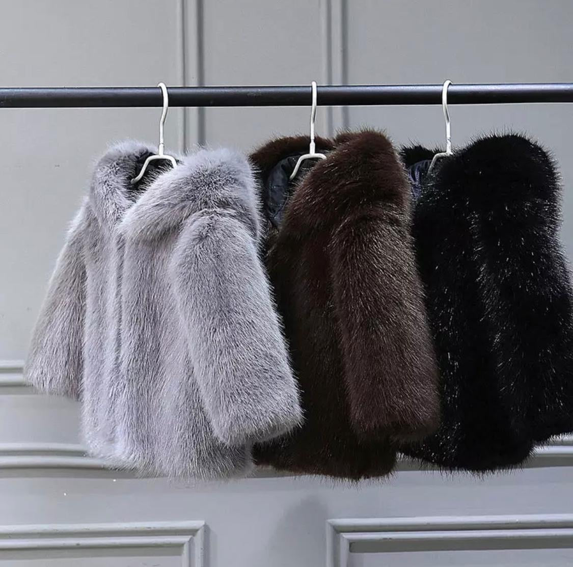 The Luxe Zip- Up Faux Fur Jacket