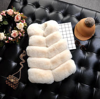 The Mini Long Faux Fur Vest