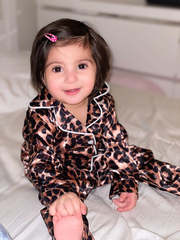 The Leopard Satin Pajamas