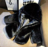 The Luxe Zip- Up Faux Fur Jacket
