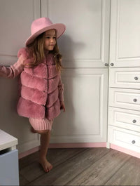 The Mini Long Faux Fur Vest