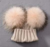 The Double Pom Real Fur Toques